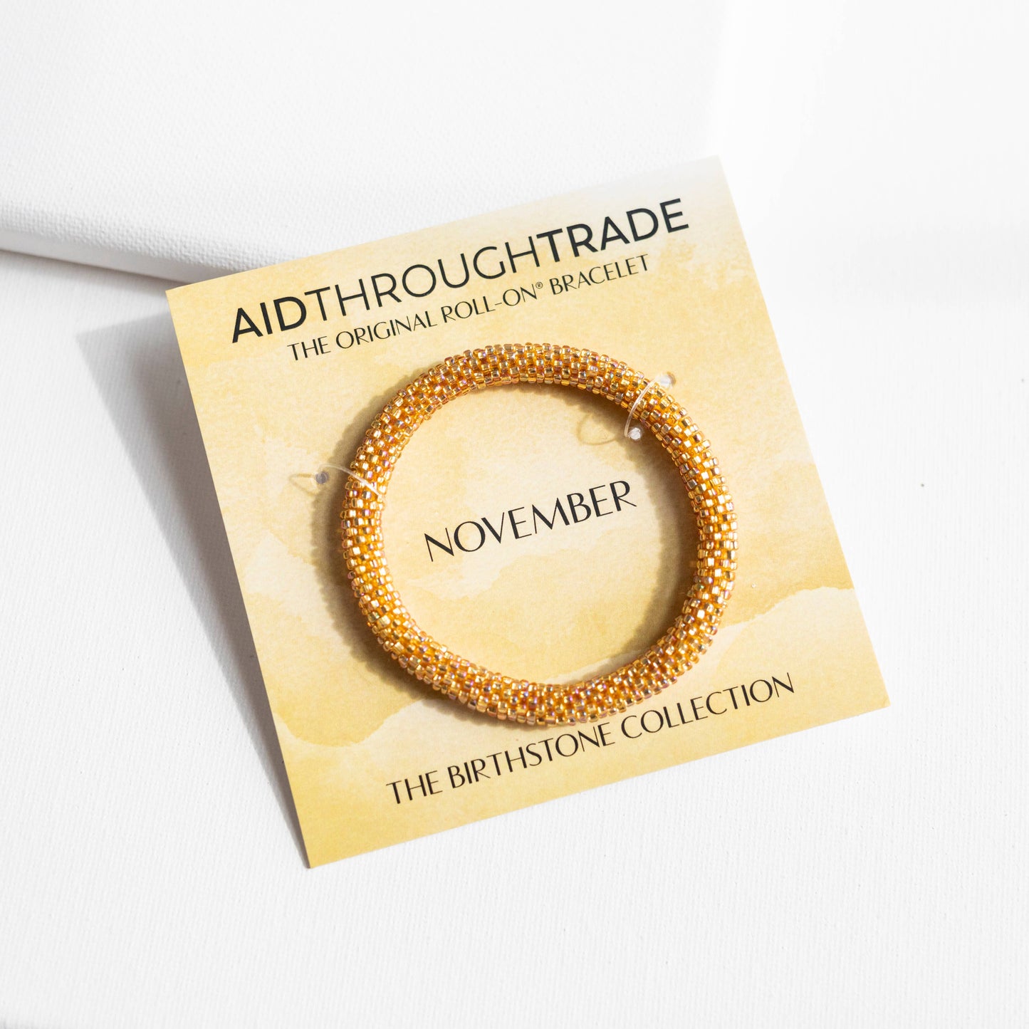 Roll-On® Bracelet - November Birthstone