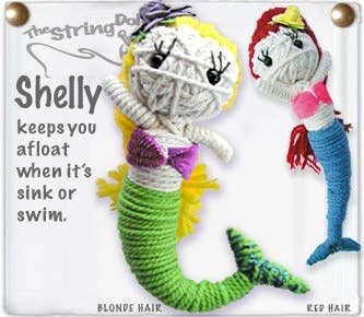 String Doll Keychain - Shelly the Mermaid