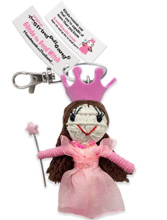 String Doll Keychain - Glinda the Good Witch