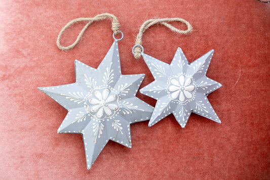 Gray Moravian Christmas Star
