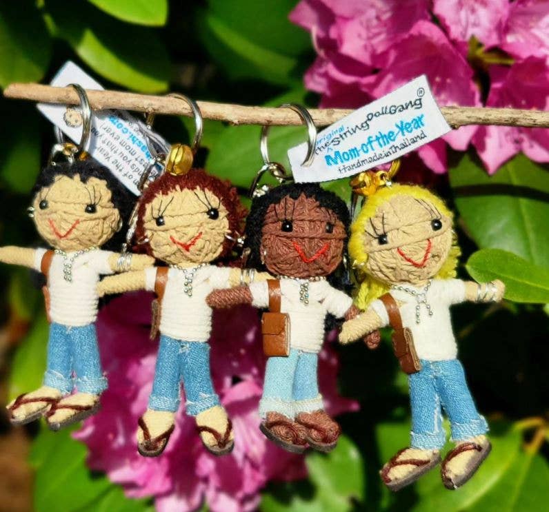 String Doll Keychain - Mom of the Year