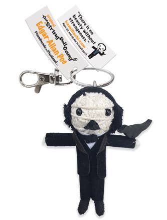 String Doll Keychain - Edgar Allan Poe