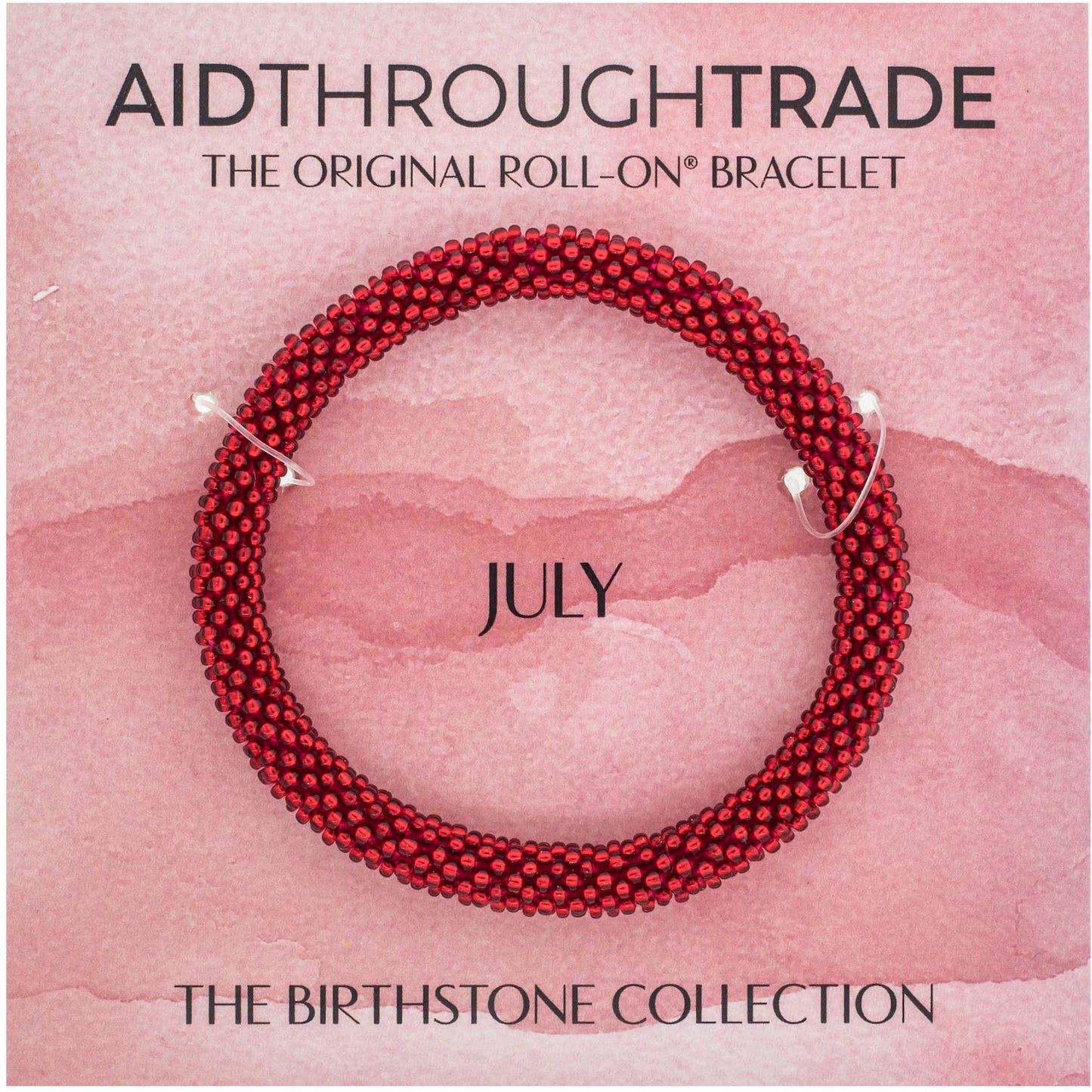 Roll-On® Bracelet - July Birthstone