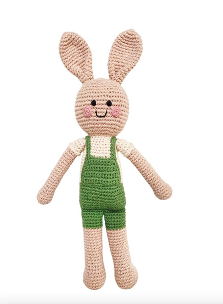 Plush Springtime Easter Bunny - Green